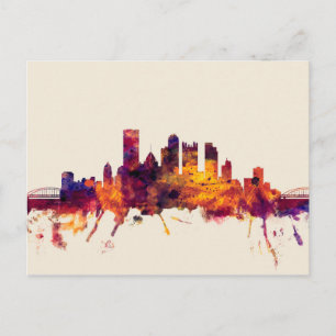 Pittsburgh Pennsylvania Skyline Postkarte