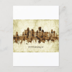 Pittsburgh Pennsylvania Stadtansicht Feiertagspostkarte