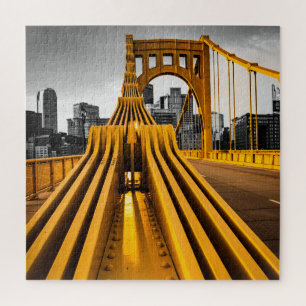 Pittsburgh Pennsylvania Steel City Skyline Bridge Puzzle