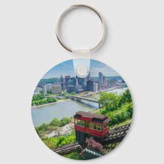 Pittsburgh Pennsylvania Steel City Skyline Incline Schlüsselanhänger
