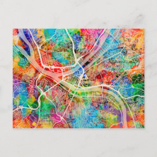 Pittsburgh Pennsylvania Street Karte