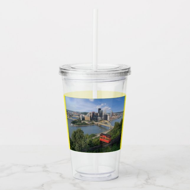 Pittsburgh Pennsylvania Tumbler Acryltrinkbecher (Vorderseite)