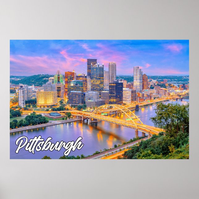 Pittsburgh, Pennsylvania, Vereinigte Staaten Poster (Vorne)