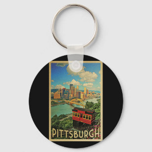 Pittsburgh Pennsylvania Vintage Reise Schlüsselanhänger