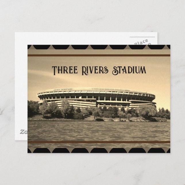 Pittsburgh Postcard - Drei Rivers Stadien Postkarte (Vorne/Hinten)
