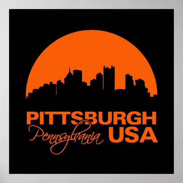 PITTSBURGH-Poster - anpassen Poster (Vorne)