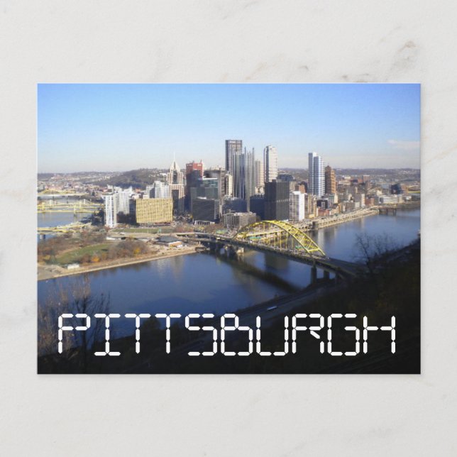 Pittsburgh Postkarte (Vorderseite)