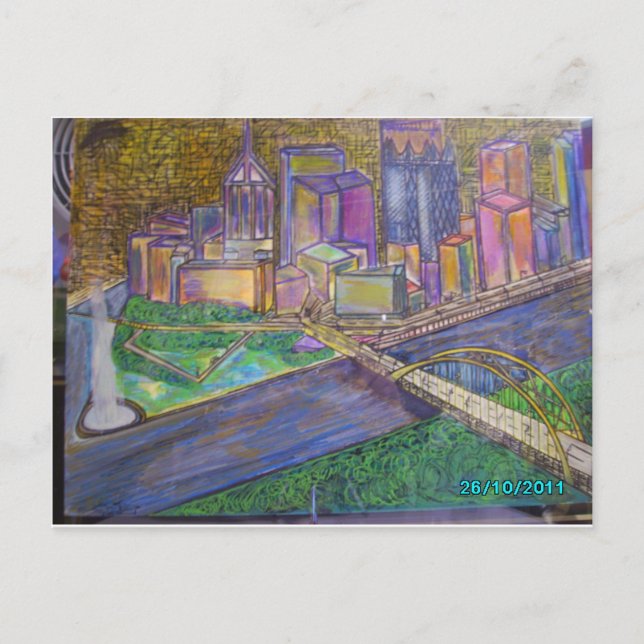 Pittsburgh Postkarte (Vorderseite)