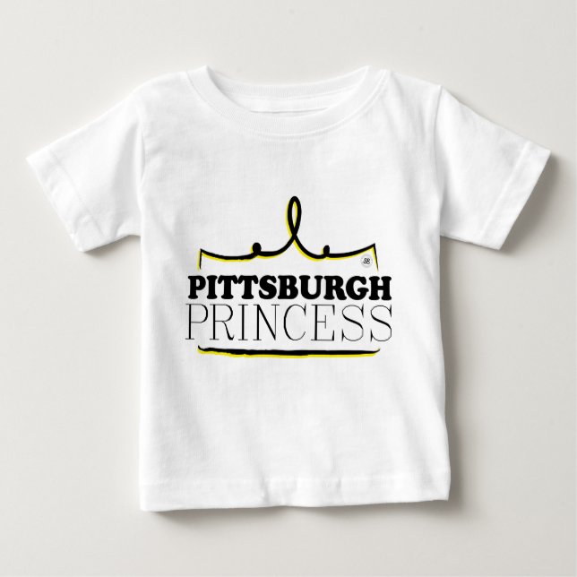 Pittsburgh Princess Baby T-shirt (Vorderseite)