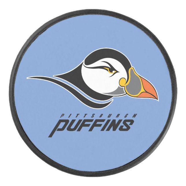 Pittsburgh Puffins-Logo Eishockey Puck (Vorderseite)
