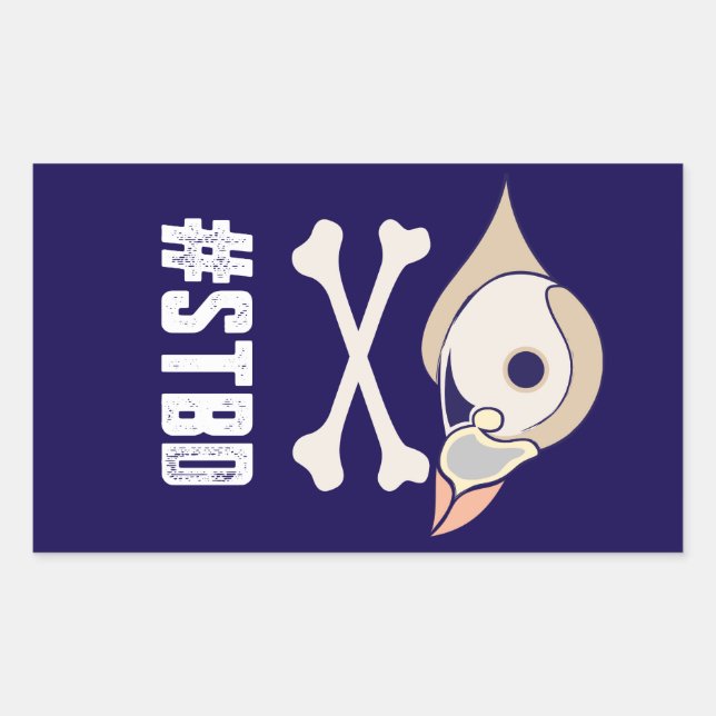 Pittsburgh Puffins #STBD Rechteckiger Aufkleber (Vorderseite)