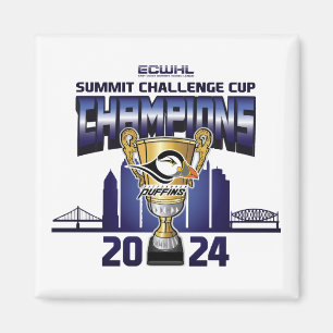 Pittsburgh Puffins Summit Challenge Cup Champions Magnet
