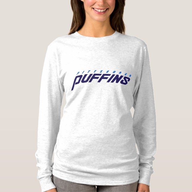 Pittsburgh Puffins Textlogo T-Shirt (Vorderseite)