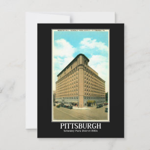 Pittsburgh Schenley Park District 1930er Jahre Postkarte