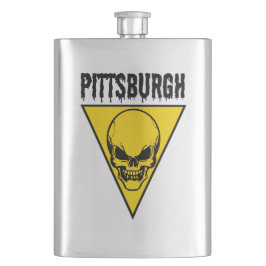 Pittsburgh Skull Flask Classic Flachmann