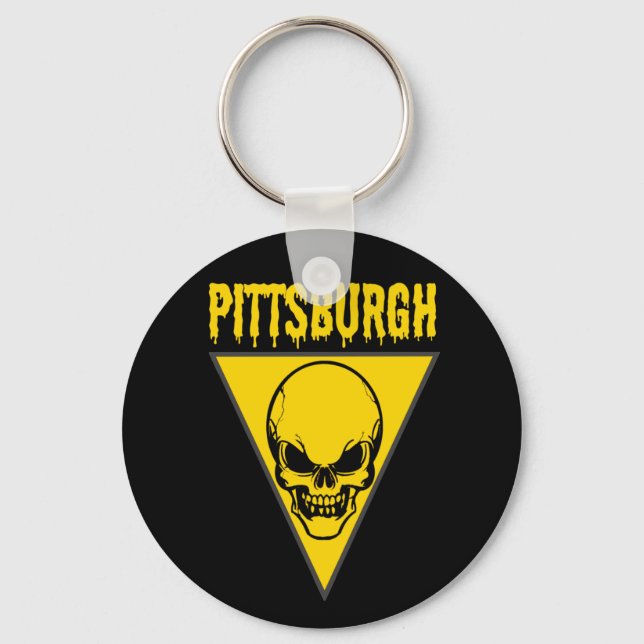 Pittsburgh Skull Schlüsselanhänger (Vorderseite)