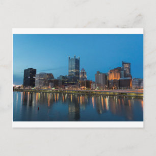 Pittsburgh Skyline bei Dusk Postkarte