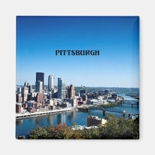 Pittsburgh, Skyline-Foto von Pennsylvania Magnet