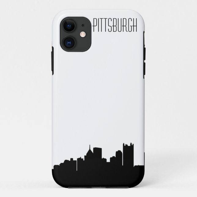 Pittsburgh-Skyline iPhone Fall Case-Mate iPhone Hülle (Rückseite)