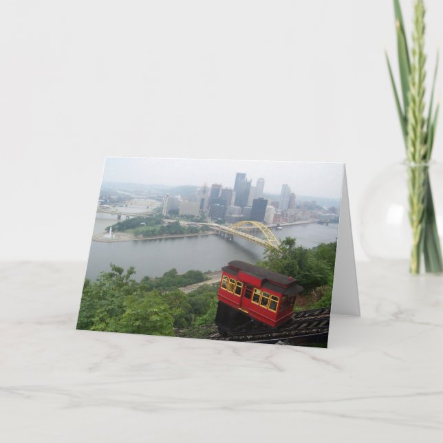 Pittsburgh-Skyline Karte (Vorderseite)