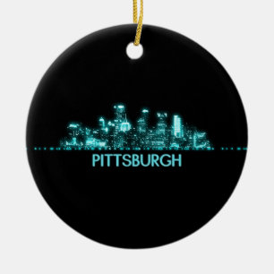 Pittsburgh Skyline Keramik Ornament