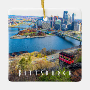 Pittsburgh Skyline Keramikornament
