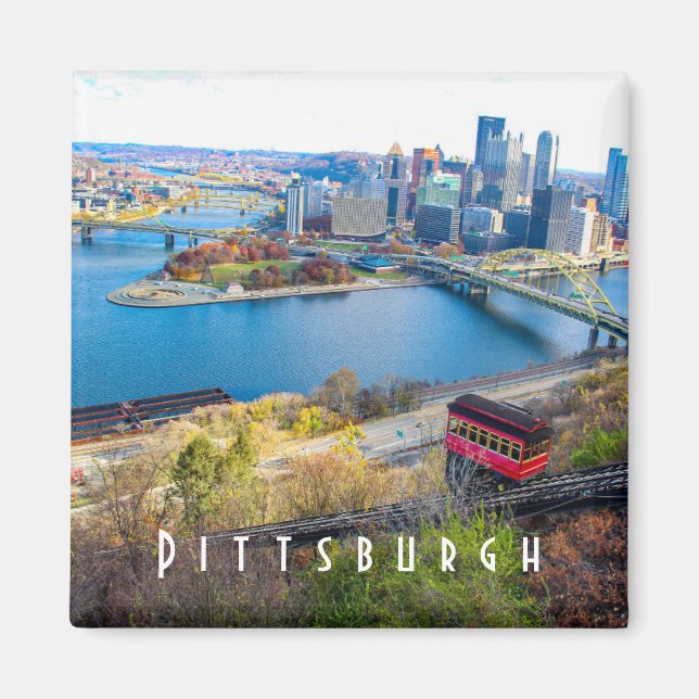 Pittsburgh Skyline Magnet (Vorne)