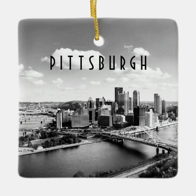 Pittsburgh Skyline Ornament (Vorderseite)