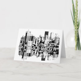 Pittsburgh, Skyline Pennsylvania Karte