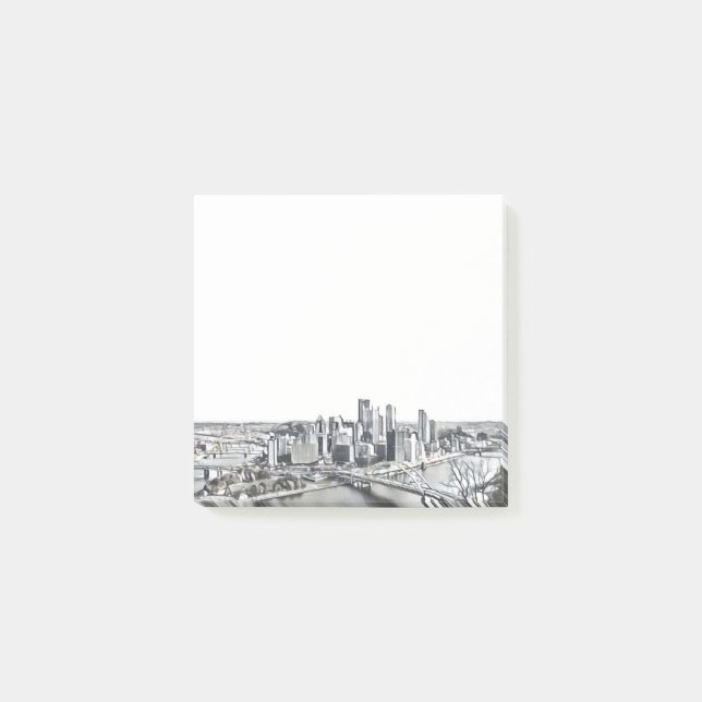Pittsburgh Skyline Post-it-Notes Post-it Klebezettel (Vorderseite)