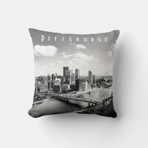 Pittsburgh Skyline Throw Kissen