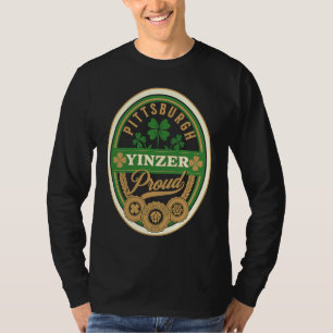 Pittsburgh St. Patricks Day Steel City Yinzer Iris T-Shirt