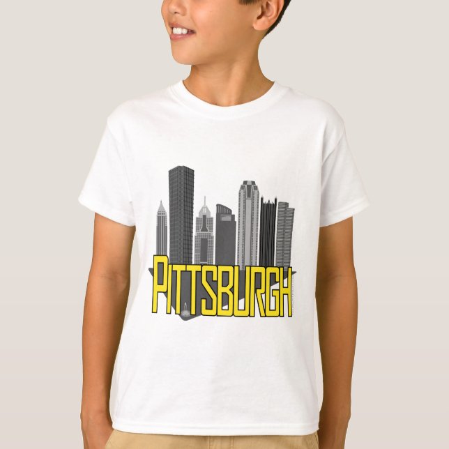Pittsburgh-Stadt-Farben T-Shirt (Vorderseite)