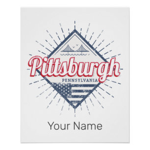 Pittsburgh Stadt Vereinigte Staaten Pennsylvania U Poster
