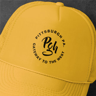 Pittsburgh Steel City Burgh Vintag Trucker Hat Truckerkappe