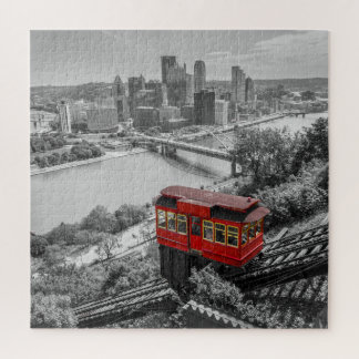 Pittsburgh Steel City Skyline Incline Fotografie Puzzle