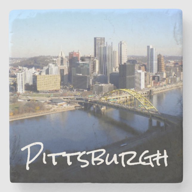 Pittsburgh Steinuntersetzer (Vorderseite)