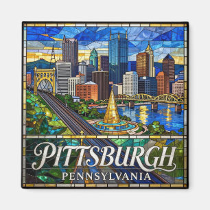 Pittsburgh Three Rivers Cityscape 🌉 Magnet