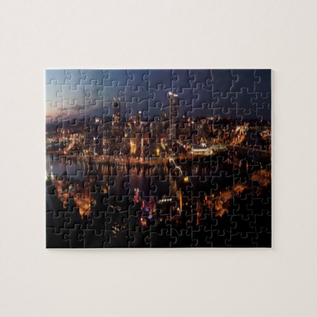 Pittsburgh über Monongahela Neigung Puzzle (Horizontal)