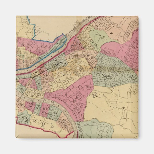 Pittsburgh und Allegheny Magnet (Vorne)