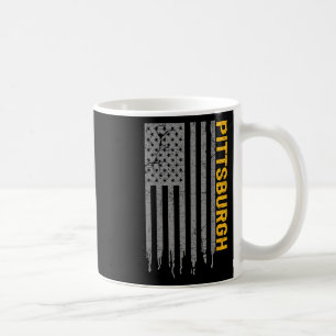 Pittsburgh USA-Flagge Patriotischer Amerikaner Aus Kaffeetasse