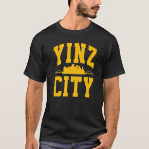 Pittsburgh Yinz Yinzer Stahlstadt Skyline 412 Zuha T-Shirt