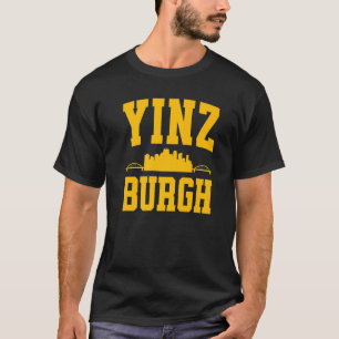 Pittsburgh Yinz Yinzer Stahlstadt Skyline 412 Zuha T-Shirt