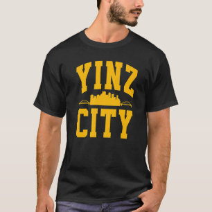 Pittsburgh Yinz Yinzer Steel City Skyline 412 Hom T-Shirt