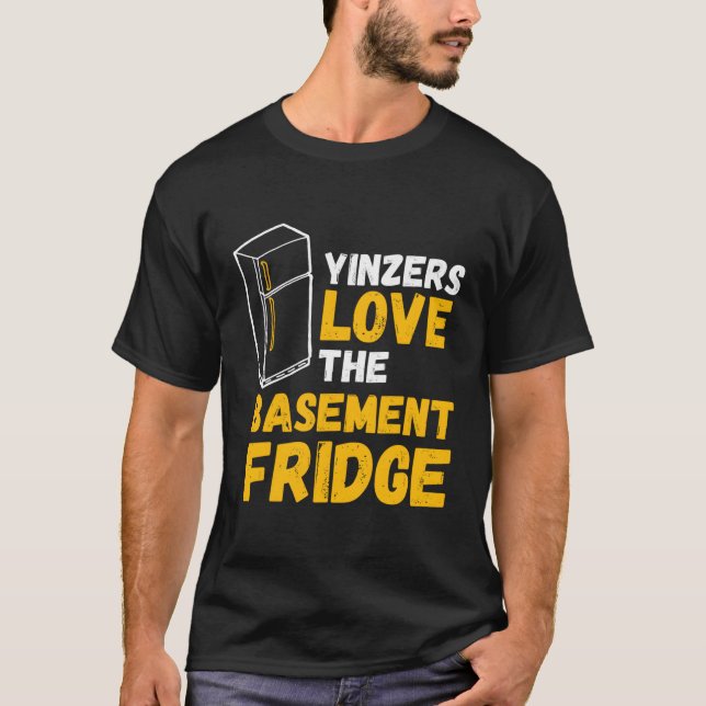 Pittsburgh Yinzers Liebe Der Baset-Kühlschrank T-Shirt (Vorderseite)