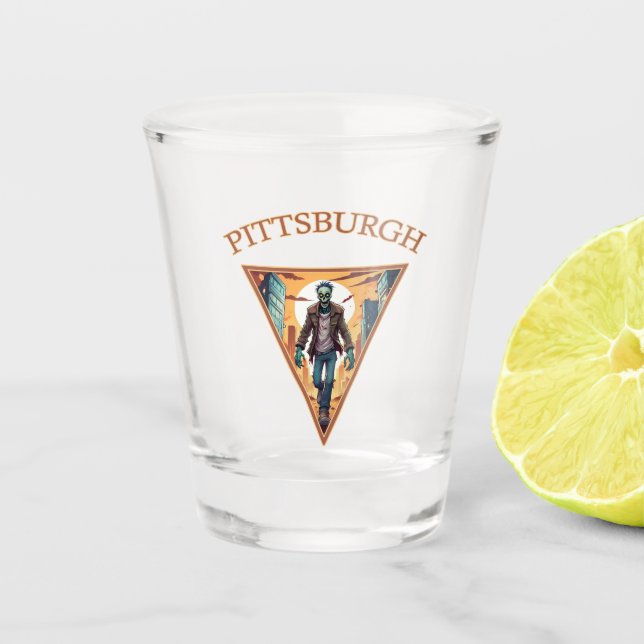 Pittsburgh Zombie Schnapsglas (Vorderseite)