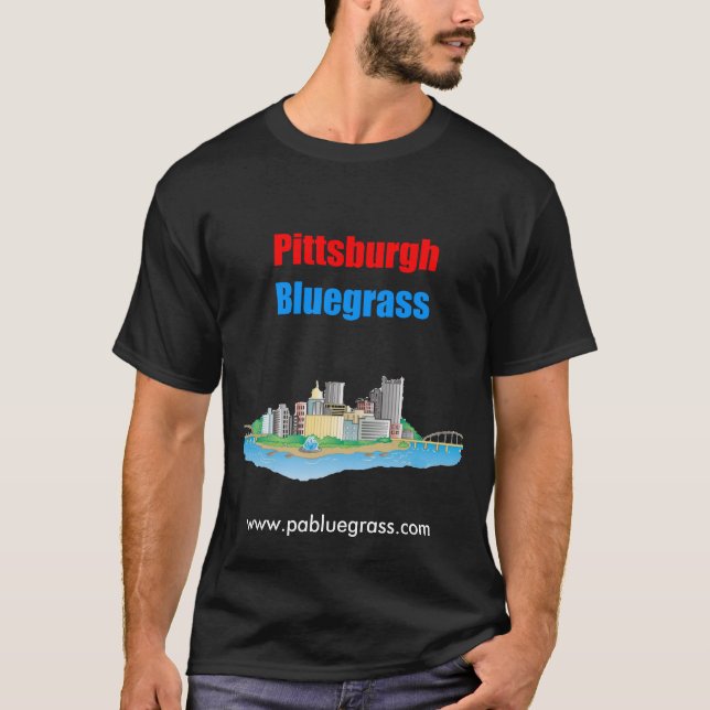 Pittsburghbluegrass-Dunkelheit T-Shirt (Vorderseite)