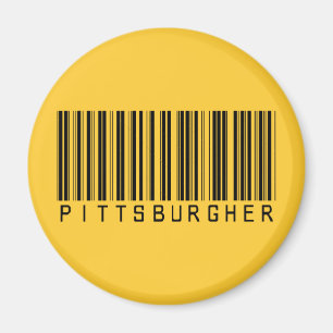 Pittsburgher Barcode Magnet