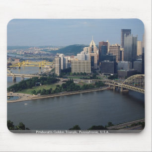 Pittsburghs goldenes Dreieck, Pennsylvania, USA Mousepad