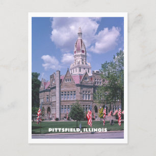 Pittsfield Illinois Pike Landkreis Courthouse Foto Postkarte